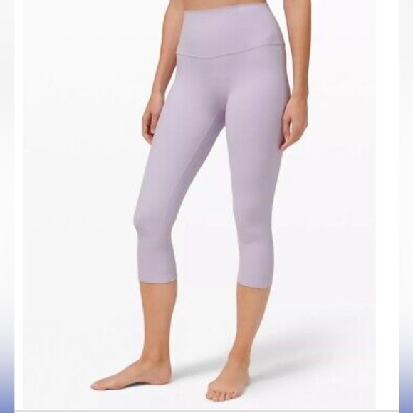 Lululemon double Align HR Crop 21" Size 14 Lavender Dew LW6BGHS-LVDW - Picture 9 of 9
